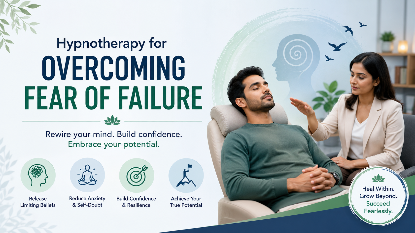 Hypnotherapy for Overcoming Fear of Failure: Break Free from Self-Doubt and Unlock Your True Potential